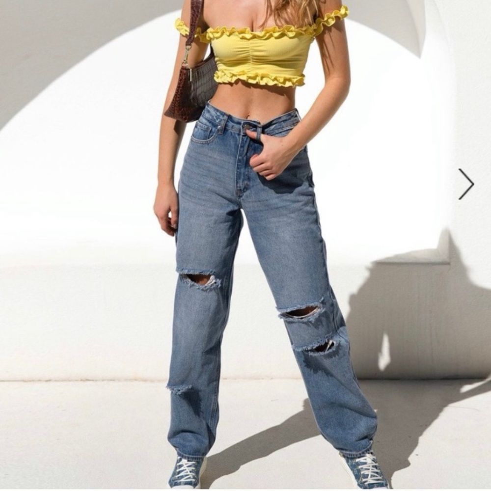 Tiger Mist Sofia Straight Leg Jean- Blue XS
